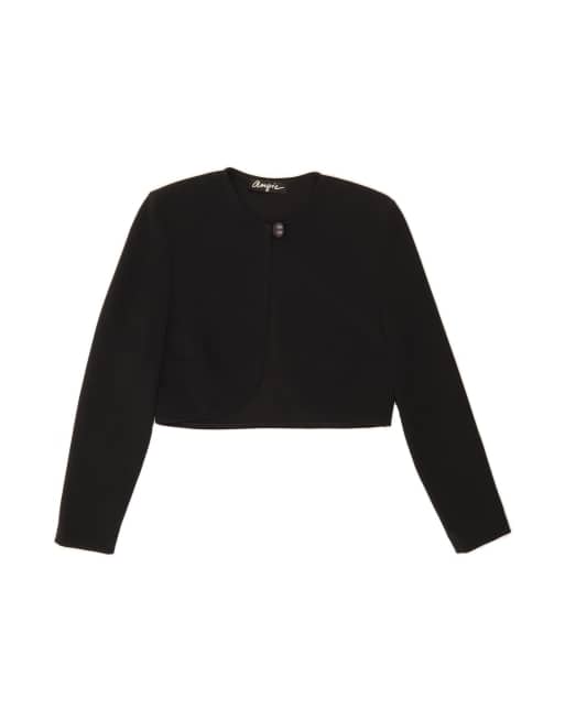 Vintage Bolero Jacket It 38 XS In Black