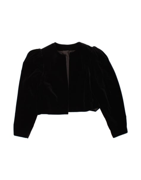 Vintage Bolero Jacket UK 12 Medium In Black - view 1