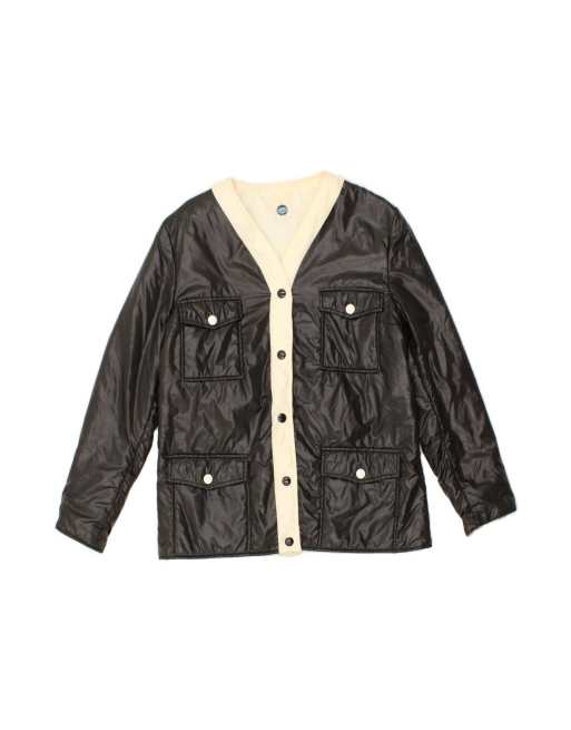 Vintage Bomber Jacket It 46 Large In Black