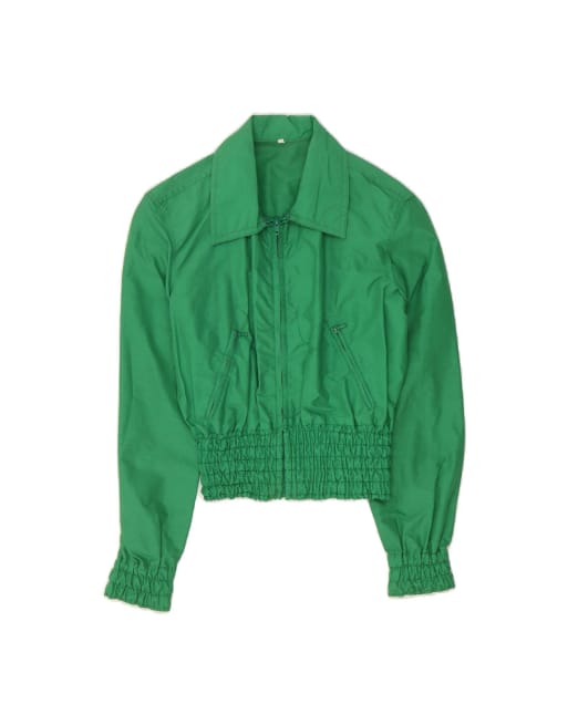 Vintage Bomber Jacket It 46 Large In Green