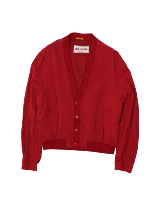 Vintage Bomber Jacket It 46 Small In Red