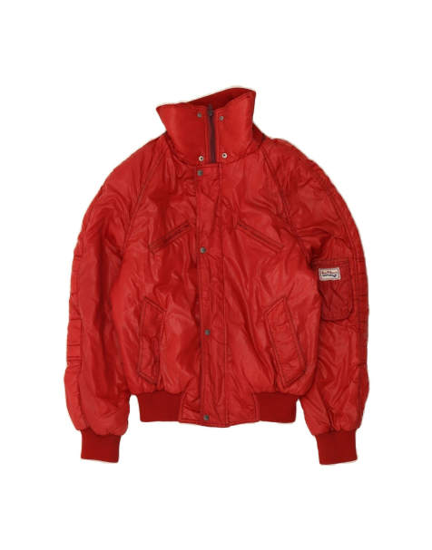 Vintage Bomber Jacket It 54 2XL In Red - view 1