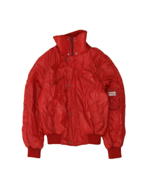 Vintage Bomber Jacket It 54 2XL In Red