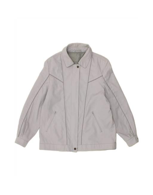 Vintage Bomber Jacket UK 16 Large In Grey