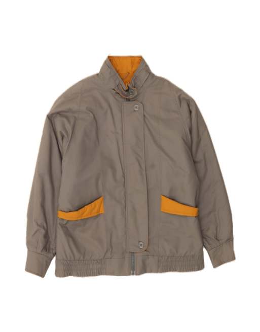 Vintage Bomber Jacket UK 16 Large In Grey