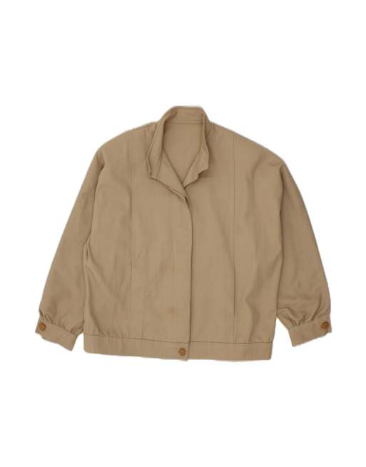 Vintage Bomber Jacket UK 18 XL In Beige