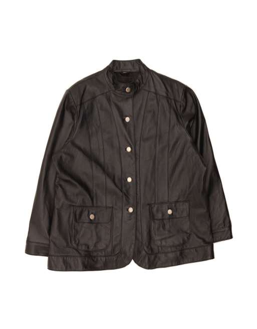 Vintage Bomber Jacket UK 20 2XL In Black