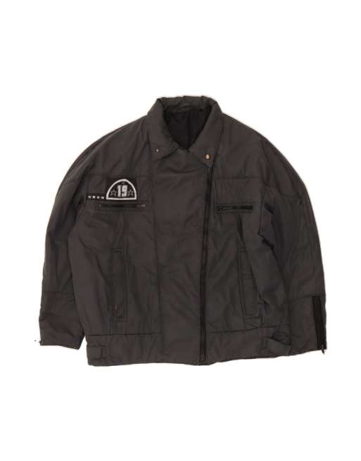 Vintage Bomber Jacket UK 20 2XL In Black