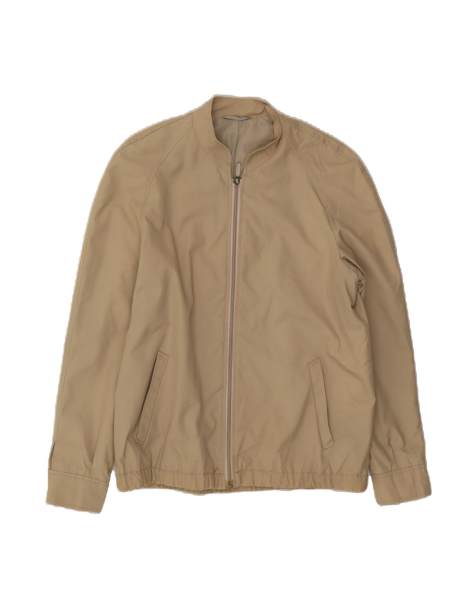 Vintage Bomber Jacket UK 36 Small In Beige Synthetic - view 1