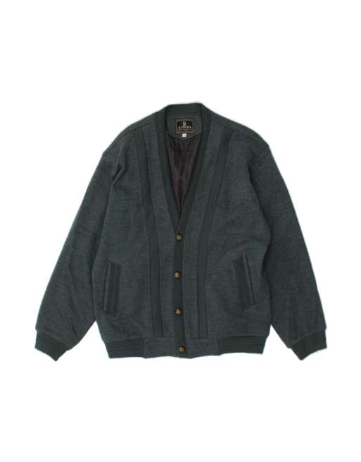 Vintage Bomber Jacket UK 38 Medium In Green