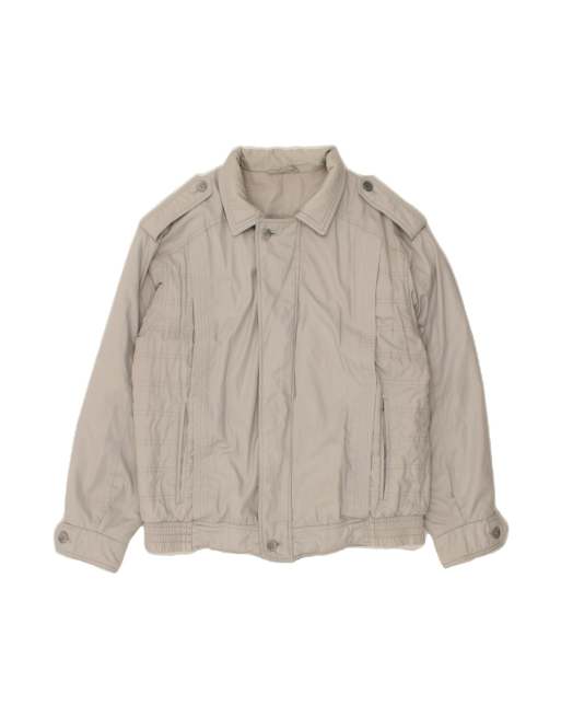 Vintage Bomber Jacket UK 38 Medium In Grey