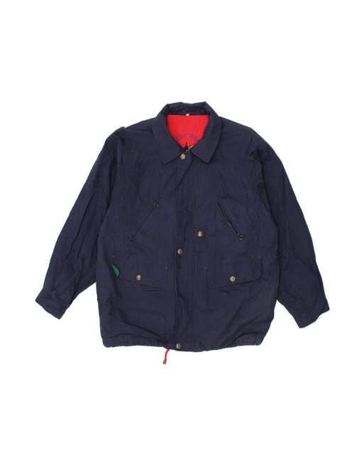 Vintage Bomber Jacket UK 40 Large In Blue