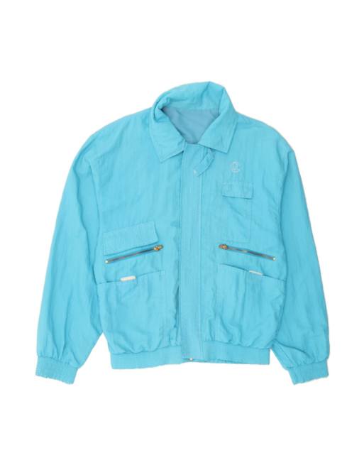 Vintage Bomber Jacket UK 40 Large In Blue