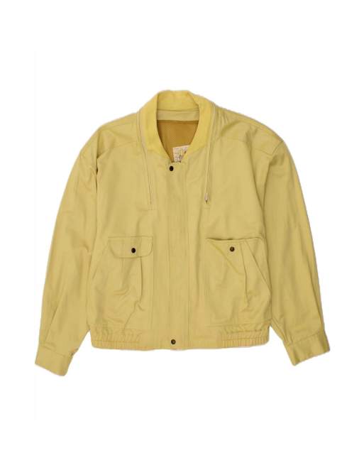 Vintage Bomber Jacket UK 40 Large In Yellow