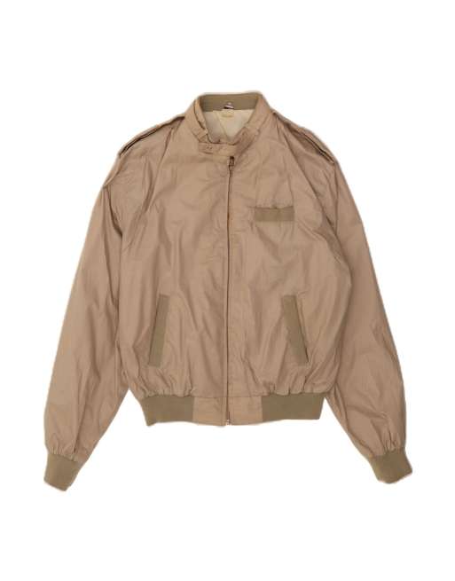 Vintage Bomber Jacket UK 42 XL In Beige