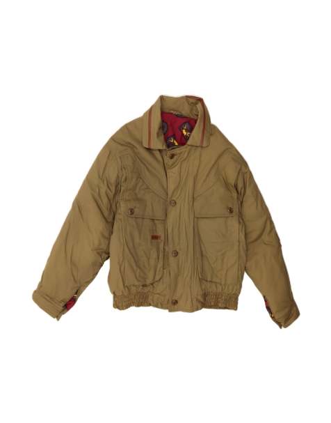 Vintage Bomber Jacket UK 42 XL In Beige - view 1
