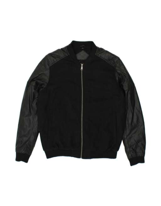 Vintage Bomber Jacket UK 42 XL In Black