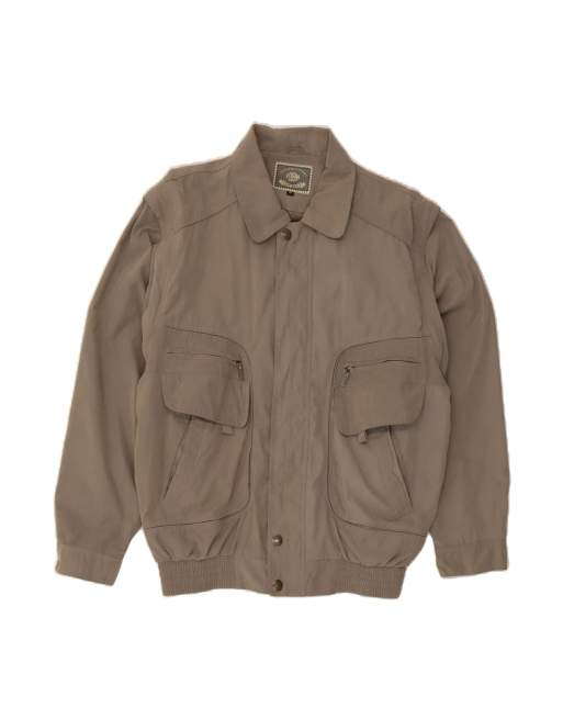 Vintage Bomber Jacket UK 42 XL In Grey