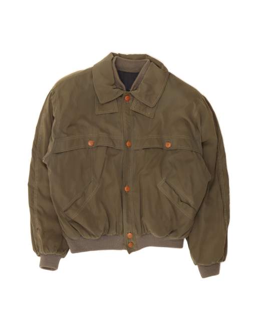 Vintage Bomber Jacket UK 42 XL In Khaki