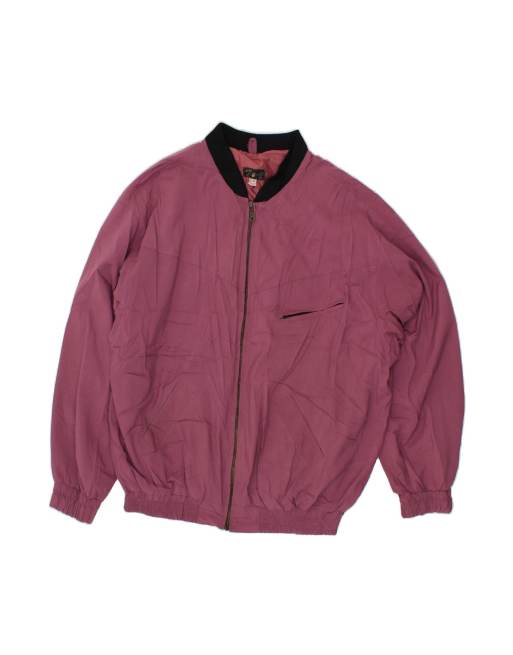 Vintage Bomber Jacket UK 42 XL In Purple