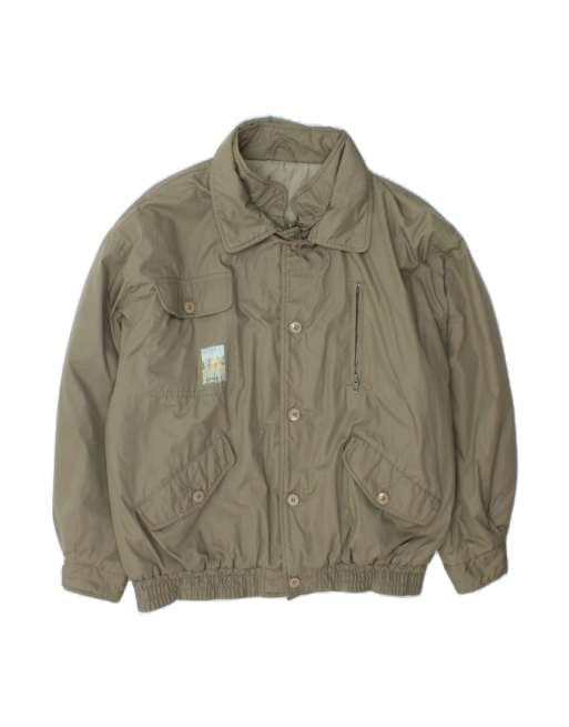 Vintage Bomber Jacket UK 44 2XL In Khaki