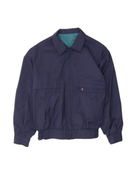 Vintage Bomber Reversible Jacket UK 38 Medium In Blue - view 1