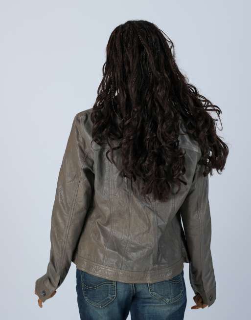 Vintage Bonita M leather jacket in grey, 2 of 4
