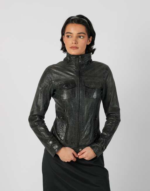 Vintage Bonobo S leather jacket in black, 1 of 4