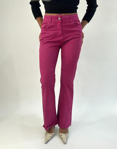 Vintage boocut jeans in pink - view 1