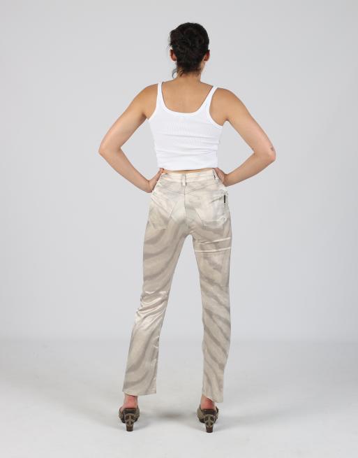 Vintage Boosley Jeans XS woven trousers in beige, 3 of 4