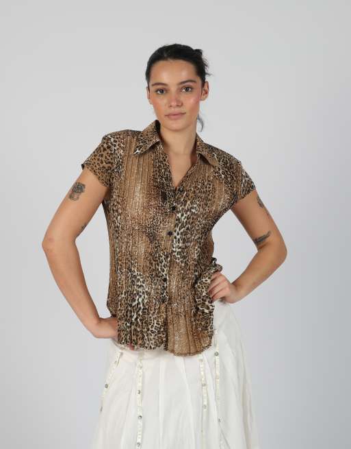Vintage Bosebelking M blouse in brown
