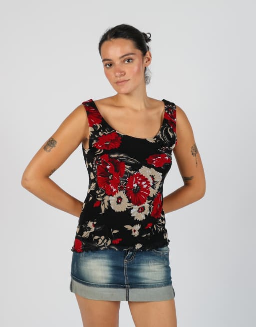 Vintage Boule M mesh top in black