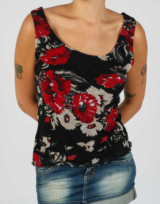 Vintage Boule M mesh top in black, 4 of 4