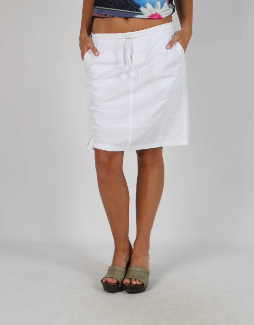 Vintage Boysens S woven midi skirt in white, 2 of 4