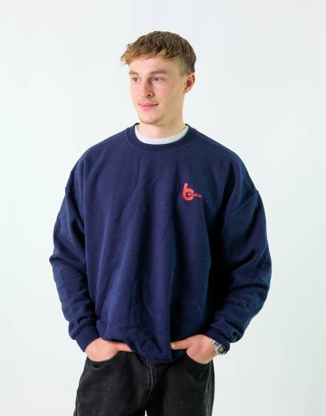 Vintage Bradco L Sweatshirt Navy Blue - view 1