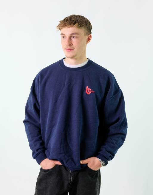 Vintage Bradco L Sweatshirt Navy Blue