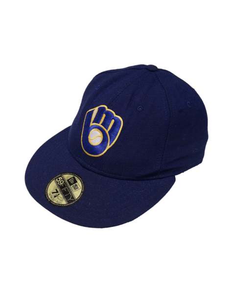 Vintage brewers size L snapback cap in blue - view 1