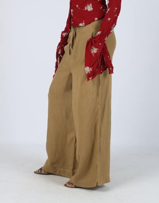 Vintage Brigatti S woven trousers in brown, 2 of 4
