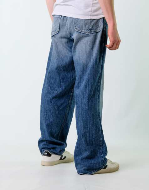 Vintage Brooklyn Xpress 38x34 Denim Hip Hop Baggy Jeans Blue - view 1