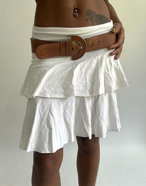 Vintage buckle belt in brown