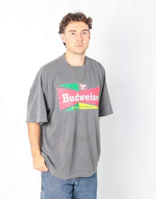 Vintage Budweiser xl t-shirt in charcoal grey