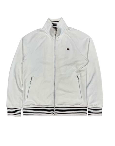 Vintage Burberry Black Label Zip Up Fleece size m in white - view 1