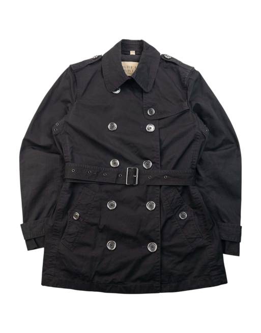 Vintage Burberry Brit Belt Waist Trench Jacket Size M