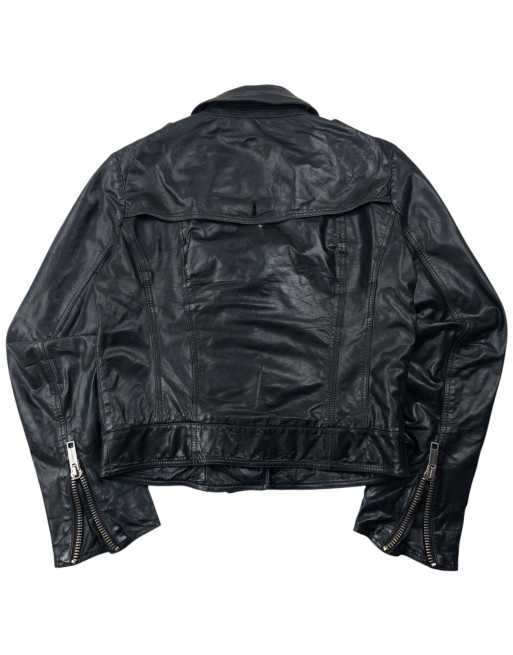 Vintage Burberry Brit Cropped Leather Jacket Size M, 2 of 4