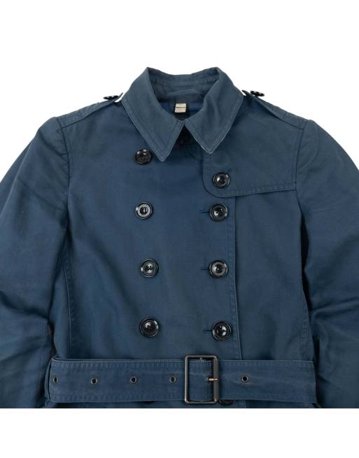 Vintage Burberry Brit Nova Check Lined Belt Waist Trench Jacket Size S, 4 of 4