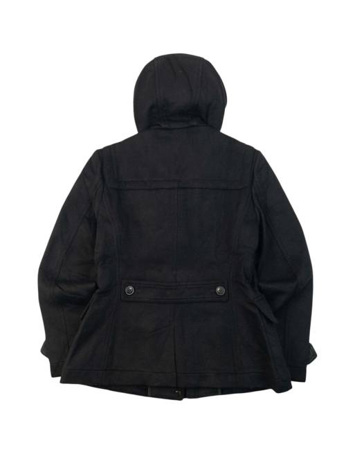 Vintage Burberry Brit Nova Check Lined Wool Duffle Jacket Size XS, 3 of 4