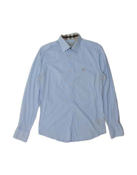 Vintage Burberry Brit Shirt Medium In Blue - view 1
