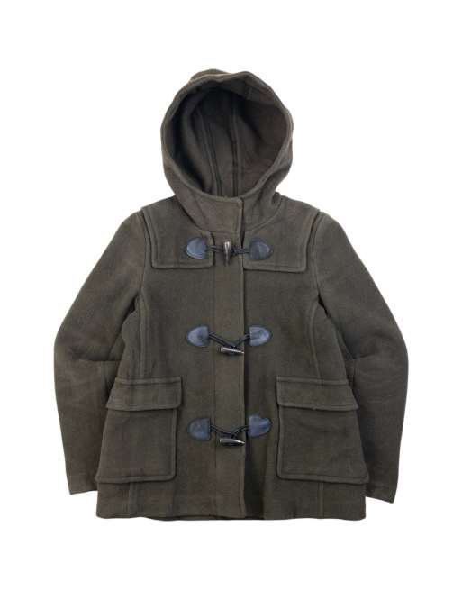 Vintage Burberry Brit Wool Duffle Jacket Size S, 1 of 4