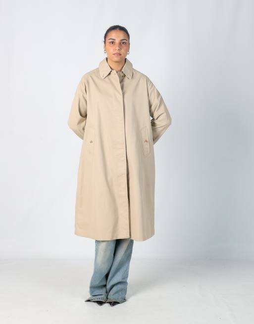 Vintage Burberry L trench coat in tan