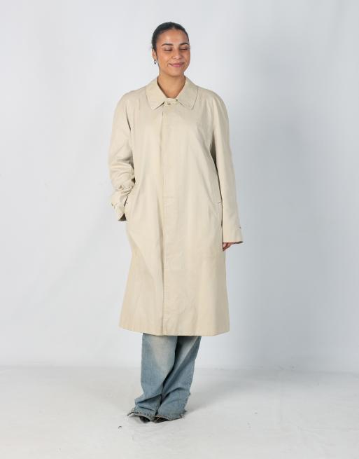 Vintage Burberry L trench coat in tan